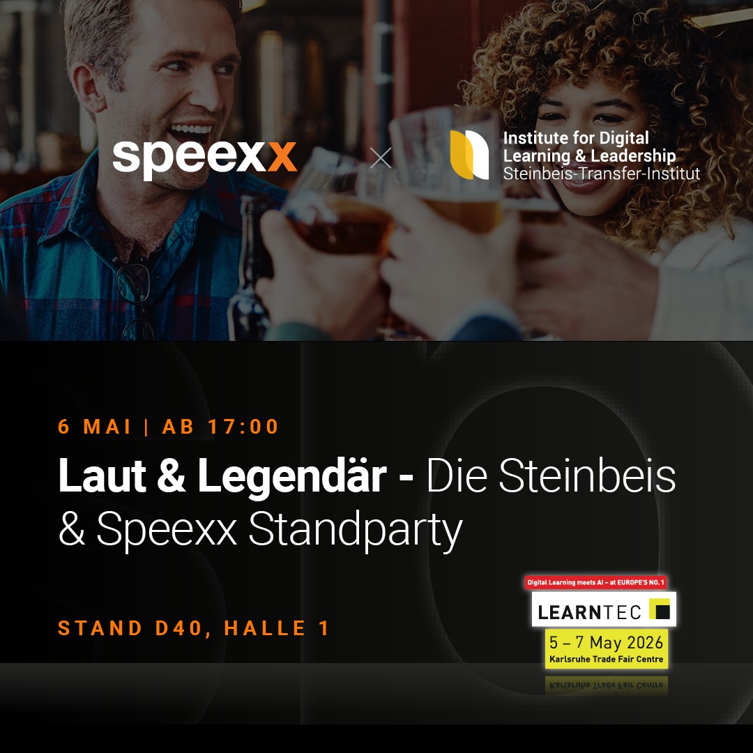 Steinbeis & Speexx Standparty Learntec 2026